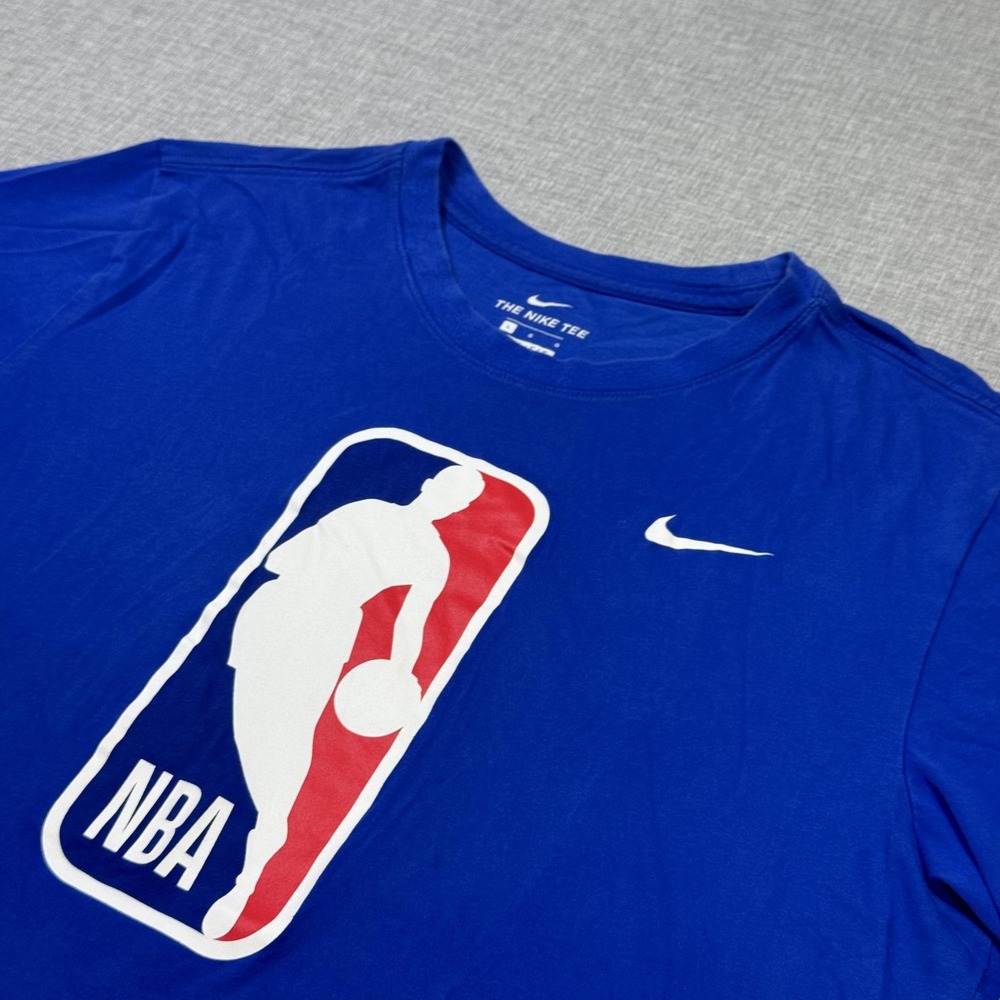 Nike Dri-FIT NBA Logoman T-Shirt Mens Large Blue NBA Basketball Performance
